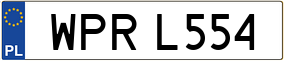 Trailer License Plate